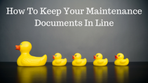 organize maintenance documents